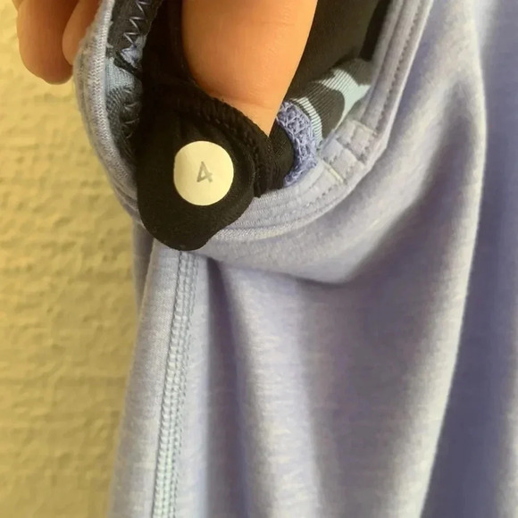 Lululemon Inspiration Tank II Heathered Lullaby / Ace Spot Lullaby Black Size 4 - Picture 9 of 10